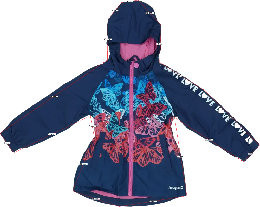 Kék Desigual Átmeneti kabát EU 140 / UK 10 év / US 10 év/L