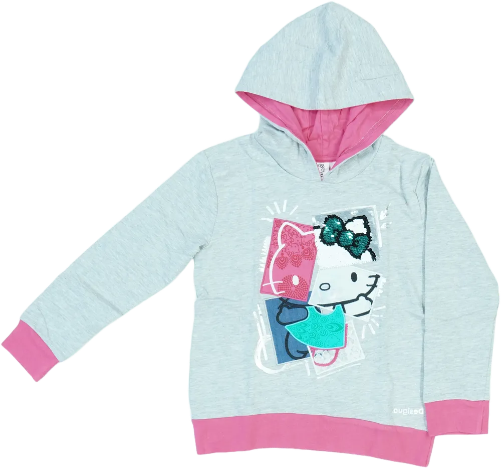 Szürke Desigual Kapucnis pulóver EU 116 / UK 6 év / US 6 év/S