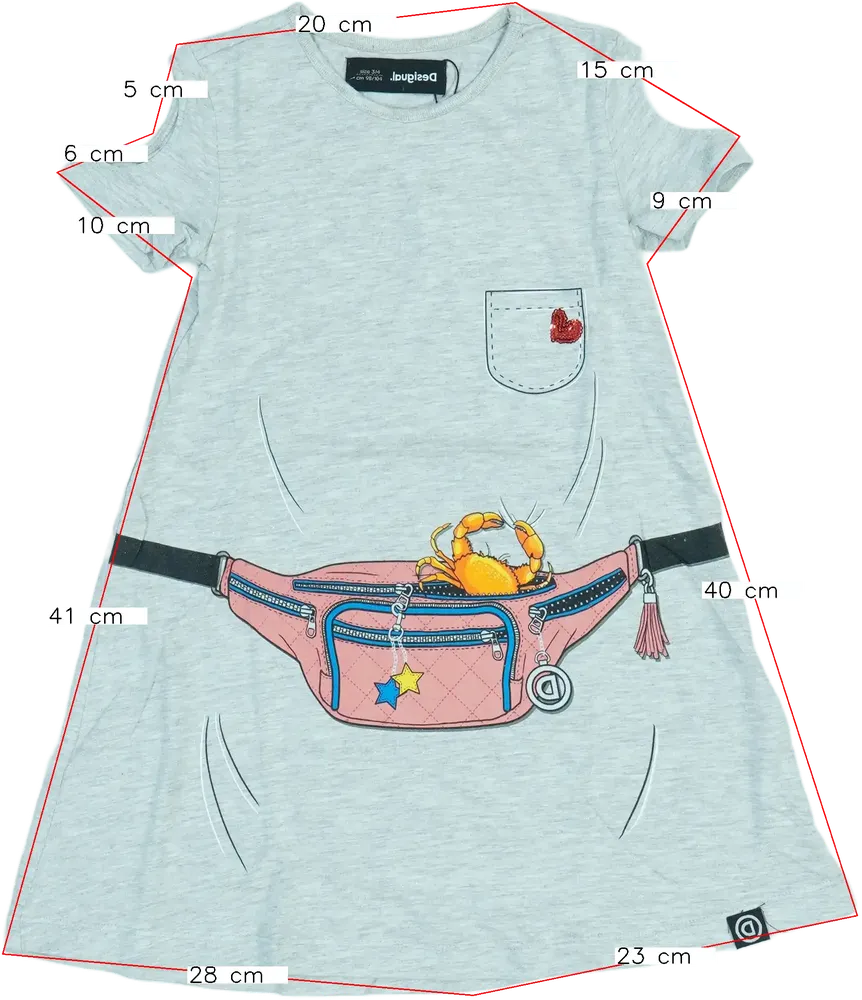 Szürke Desigual Ruha EU 104 / UK 4 év / US 4T/XS