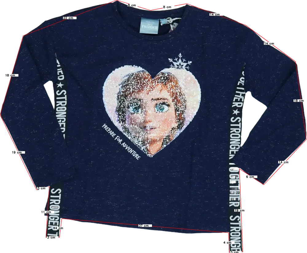 Kék Desigual Hosszú ujjú felső EU 140 / UK 10 év / US 10 év/L