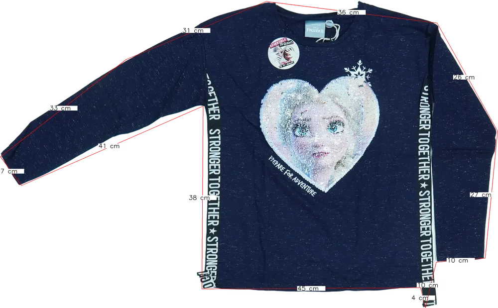 Kék Desigual Hosszú ujjú felső EU 164 / UK 14 év / US 14 év/XL