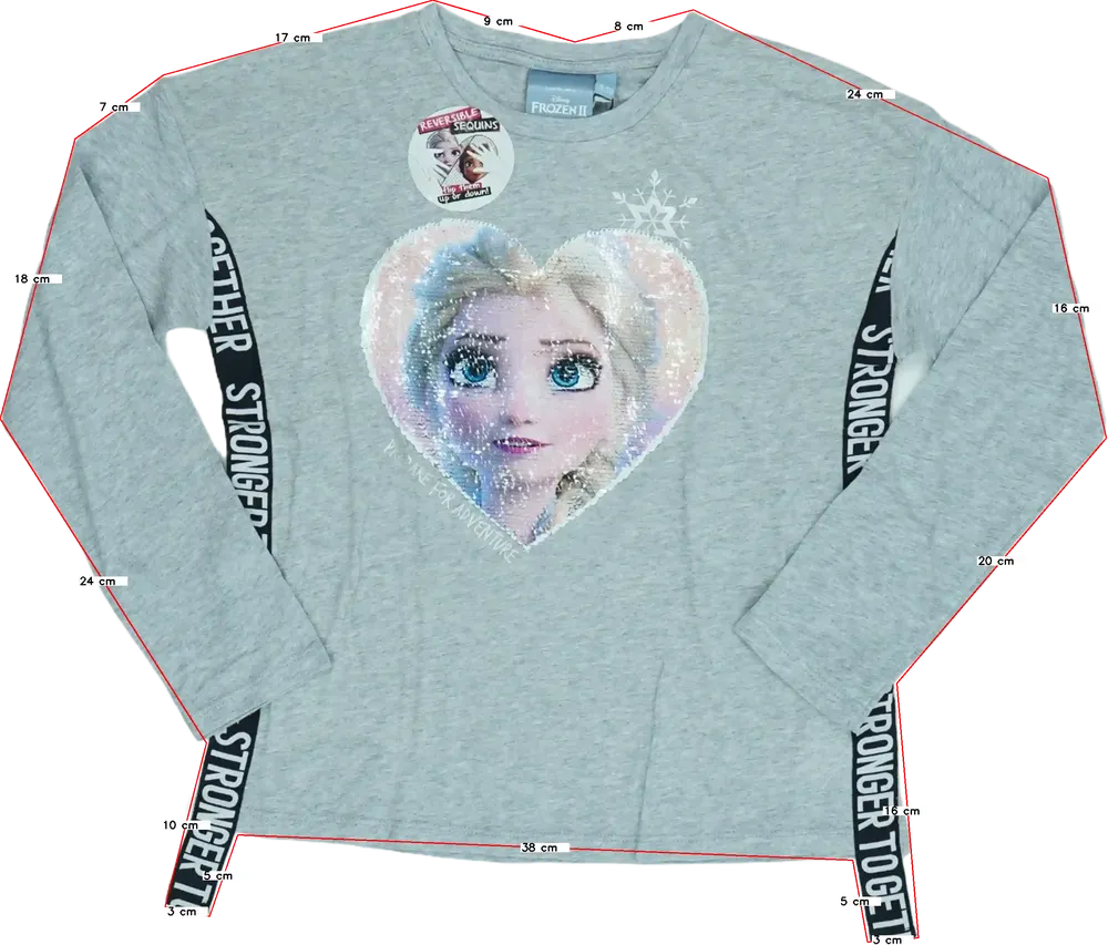 Szürke Desigual Hosszú ujjú felső EU 140 / UK 10 év / US 10 év/L