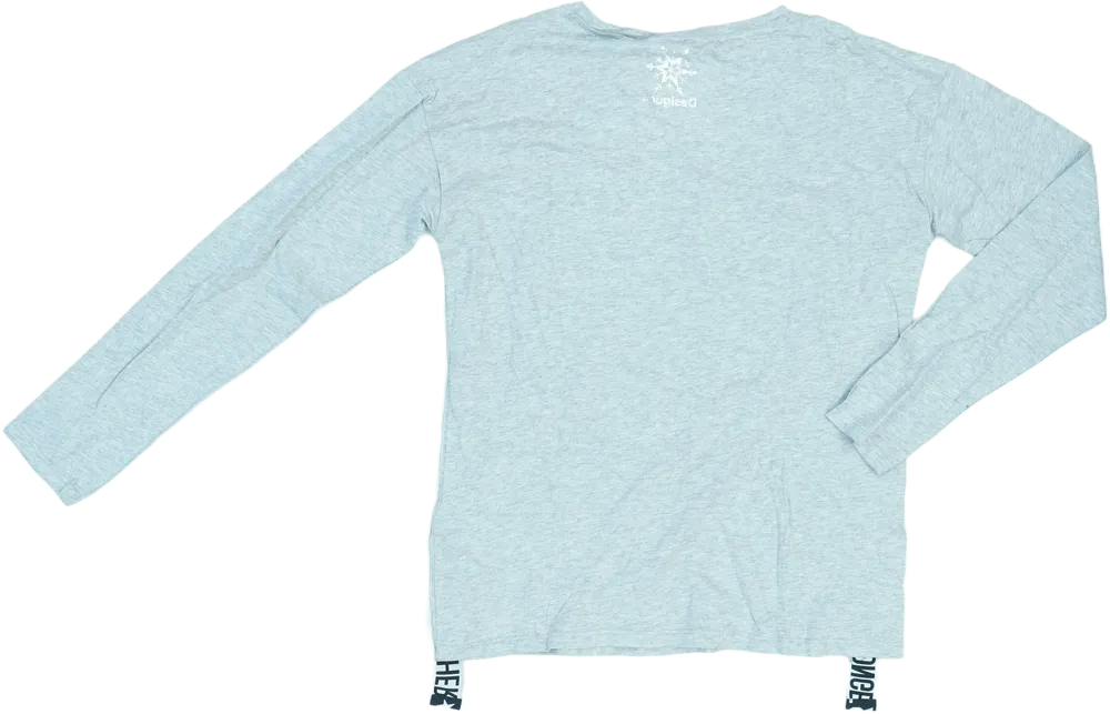Szürke Desigual Hosszú ujjú felső EU 164 / UK 14 év / US 14 év/XL