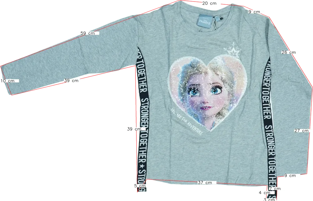 Szürke Desigual Hosszú ujjú felső EU 152 / UK 12 év / US 12 év/L