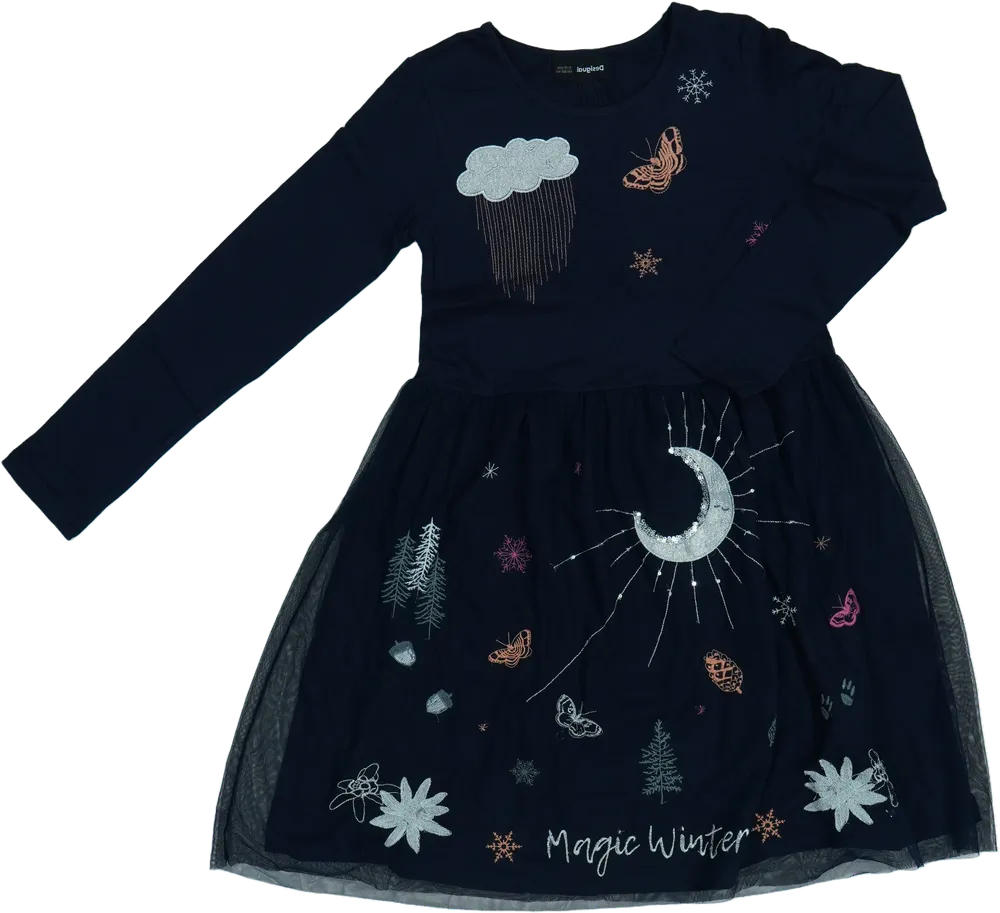 Kék Desigual Ruha EU 164 / UK 14 év / US 14 év/XL