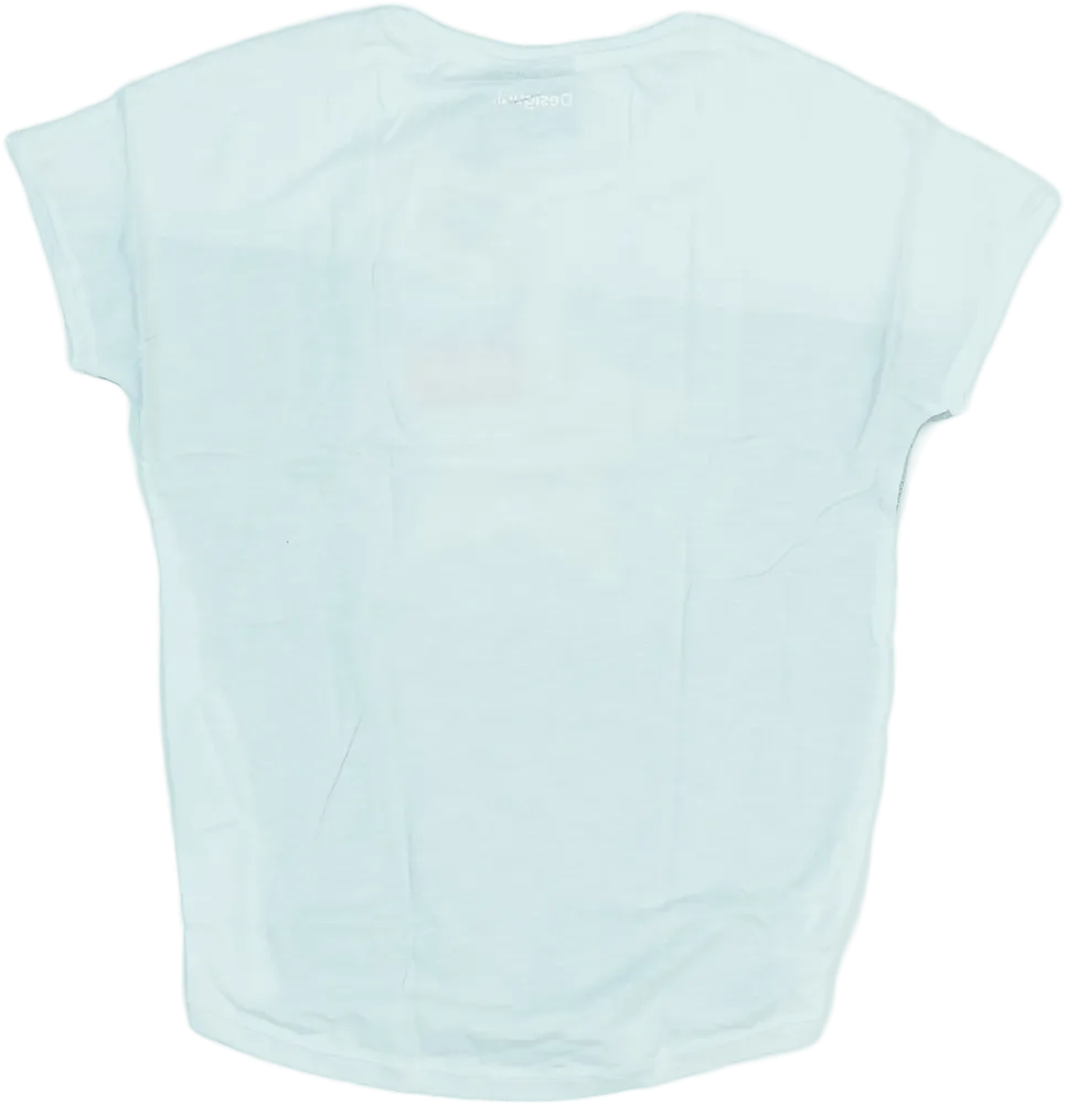 Fehér Desigual Póló EU 164 / UK 14 év / US 14 év/XL