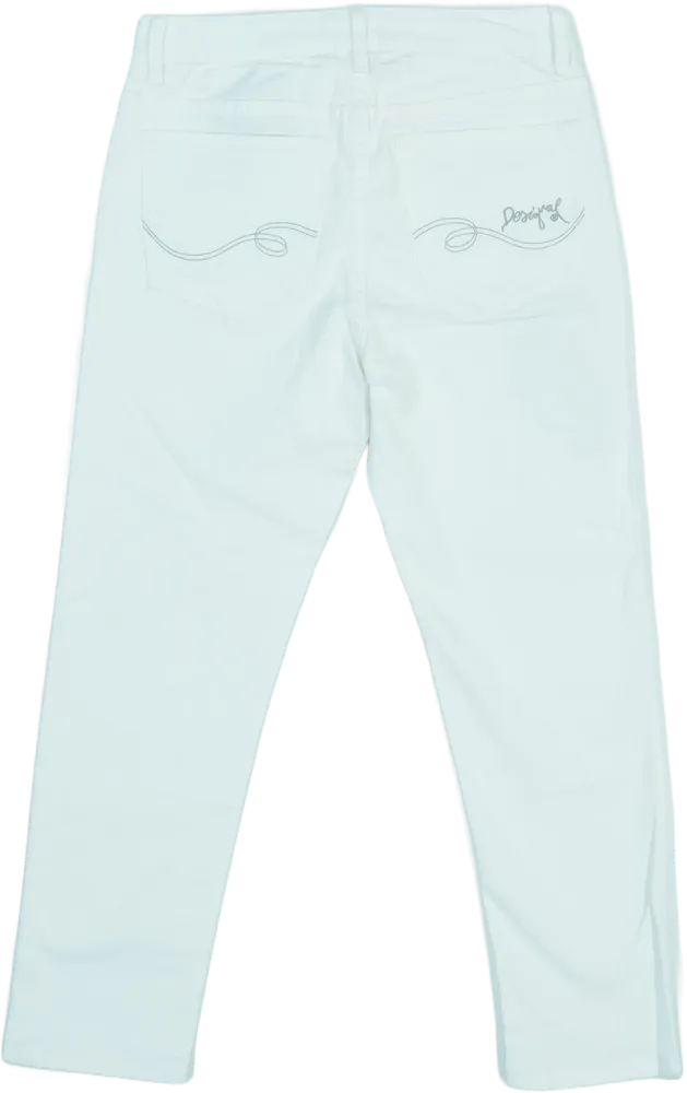 Fehér Desigual Farmernadrág EU 24