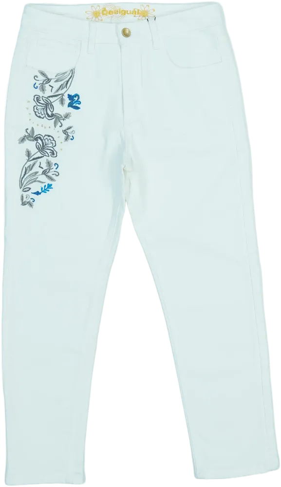 Fehér Desigual Farmernadrág EU 24