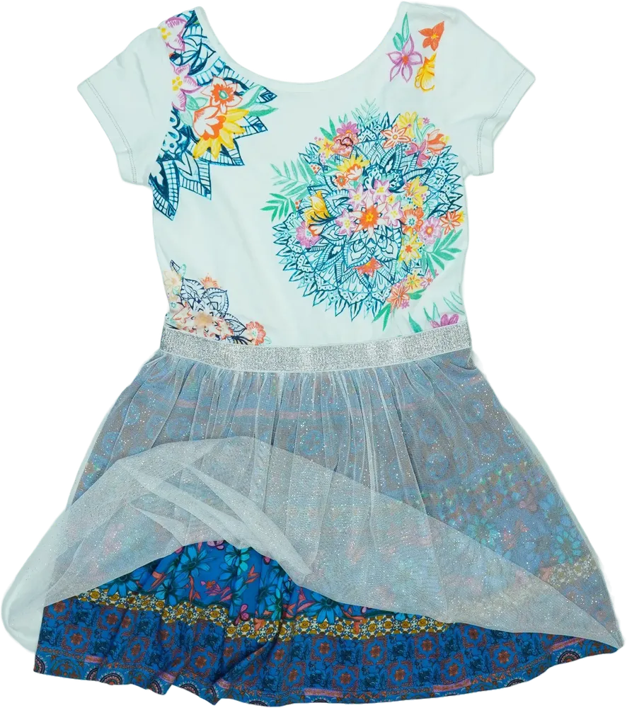 Fehér Desigual Ruha EU 140 / UK 10 év / US 10 év/L