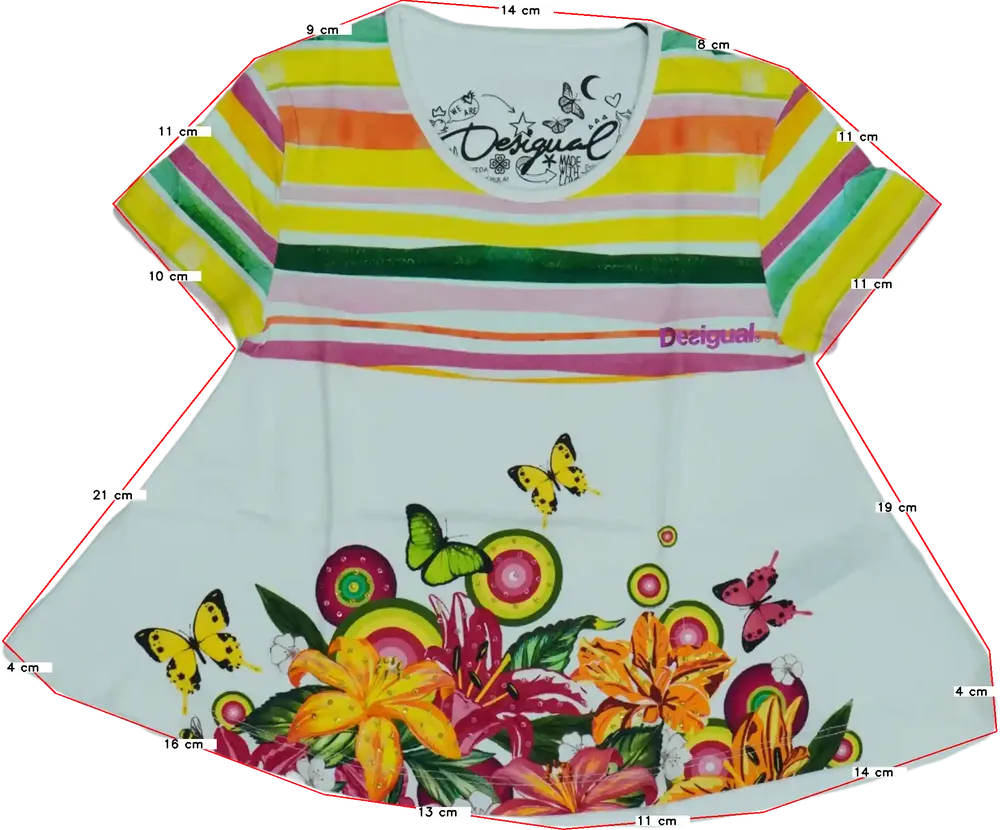 Fehér Desigual Tunika EU 116 / UK 6 év / US 6 év/S