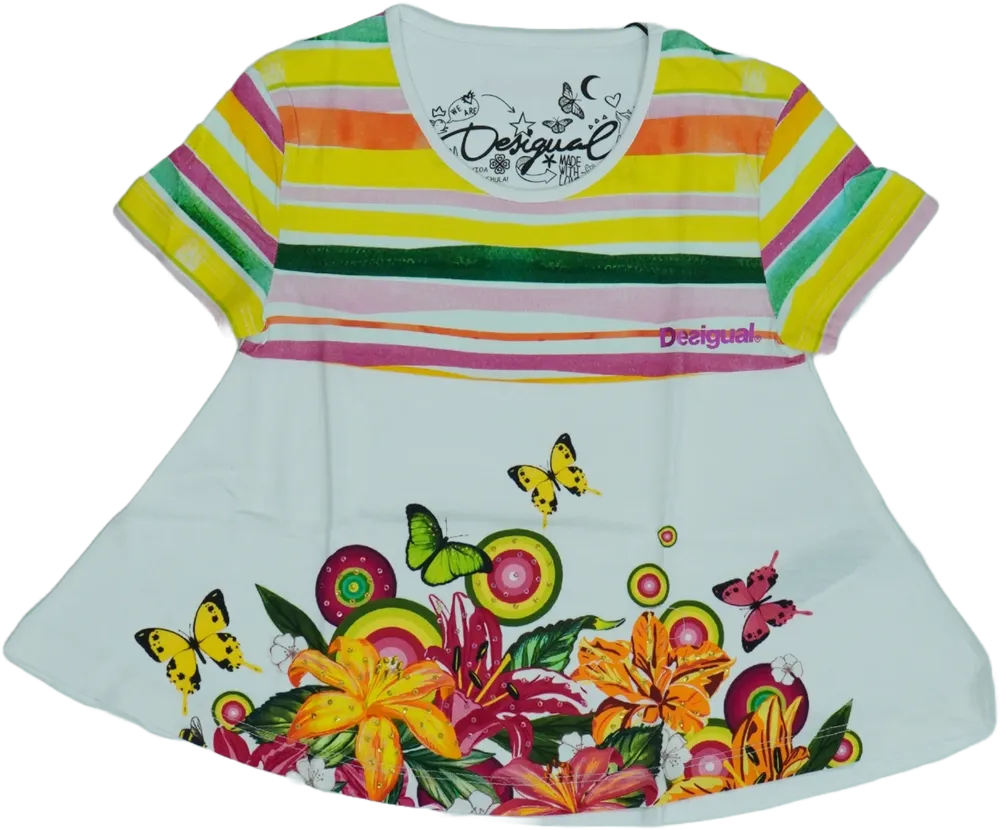 Fehér Desigual Tunika EU 116 / UK 6 év / US 6 év/S