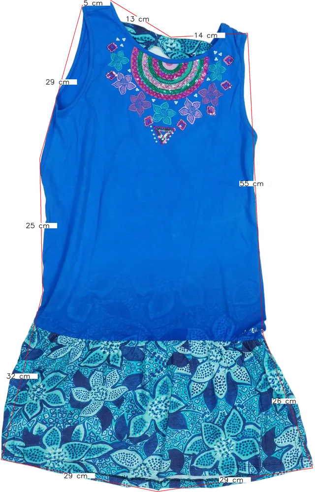 Kék Desigual Ruha EU 164 / UK 14 év / US 14 év/XL