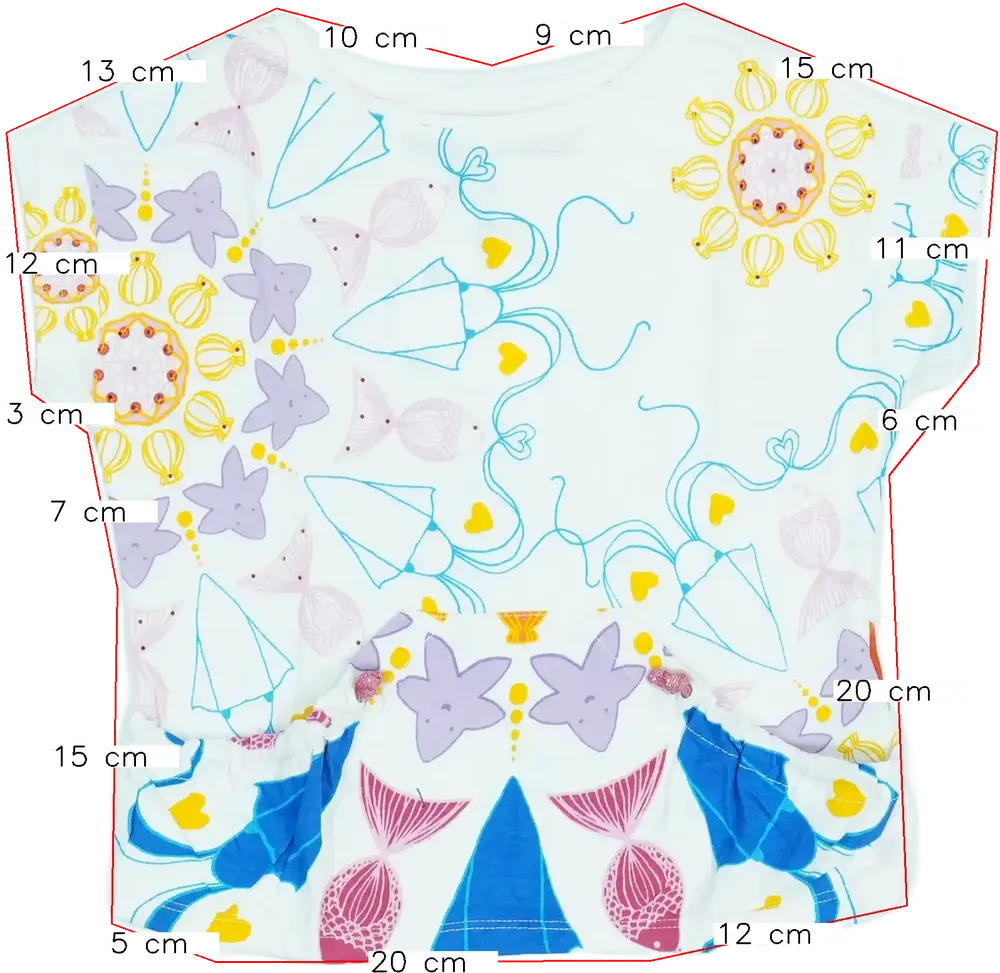 Fehér Desigual Póló EU 104 / UK 4 év / US 4T/XS