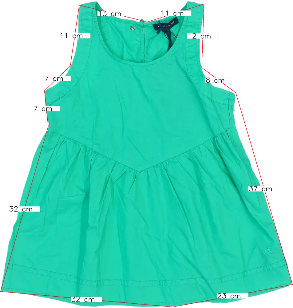 Zöld Tommy Hilfiger Tunika EU 152 / UK 12 év / US 12 év/L