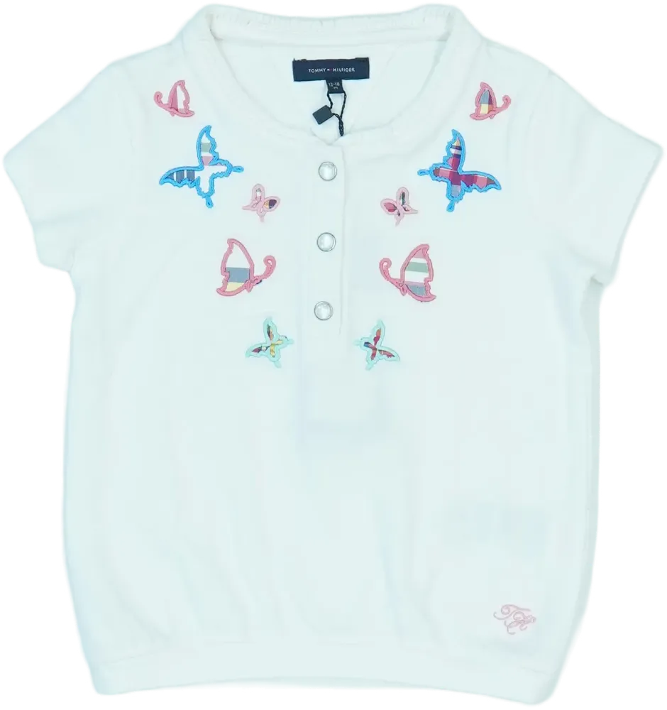 Fehér Tommy Hilfiger Póló EU 86 / UK 12-18 hónap / US 18 hónap