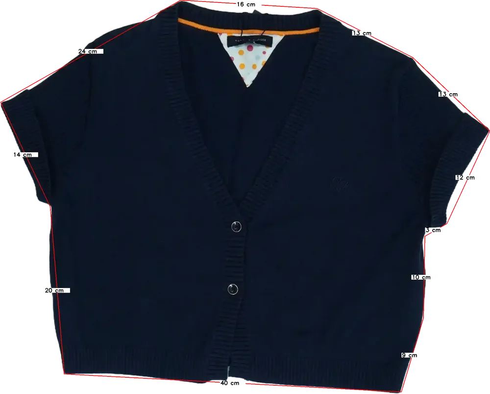 Kék Tommy Hilfiger Bolero EU 128 / UK 8 év / US 8 év/M