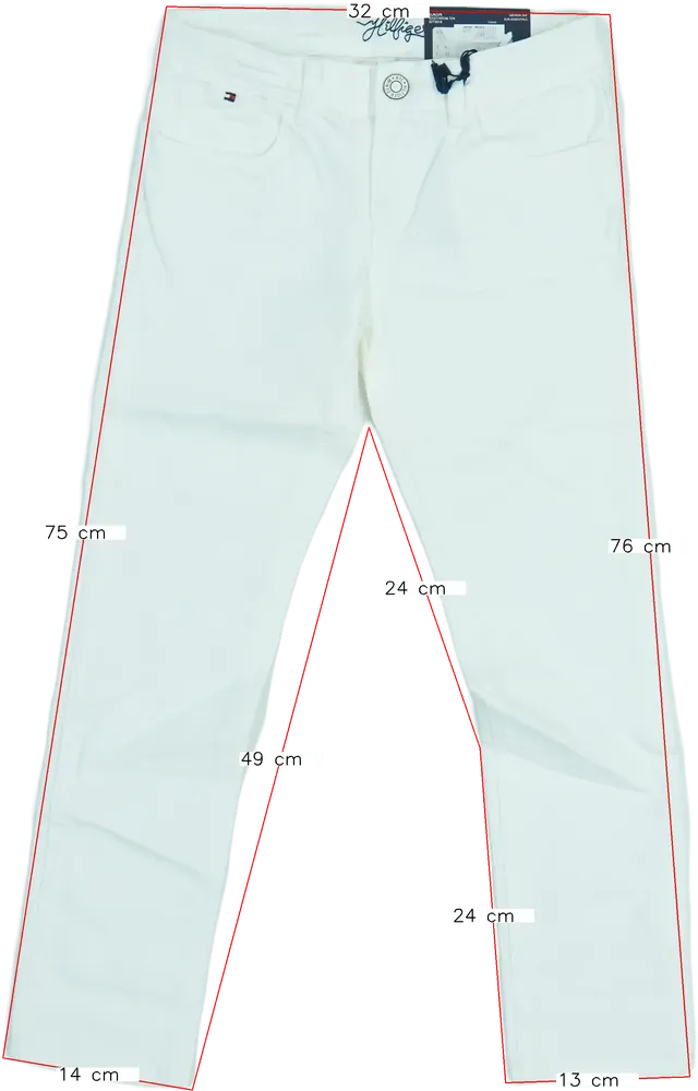 Fehér Tommy Hilfiger Farmernadrág EU 164 / UK 14 év / US 14 év/XL