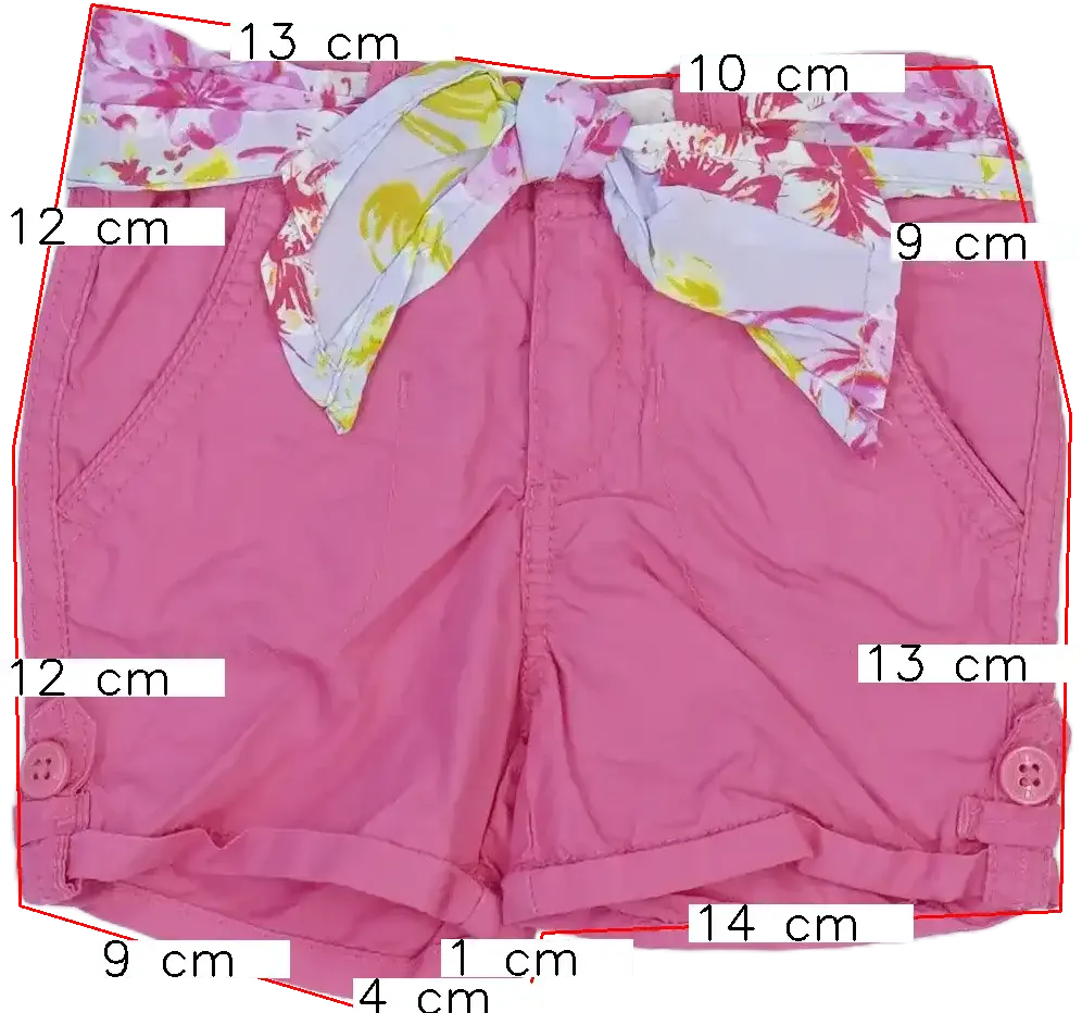 Rózsaszín Tommy Hilfiger Rövidnadrág EU 86 / UK 12-18 hónap / US 18 hónap