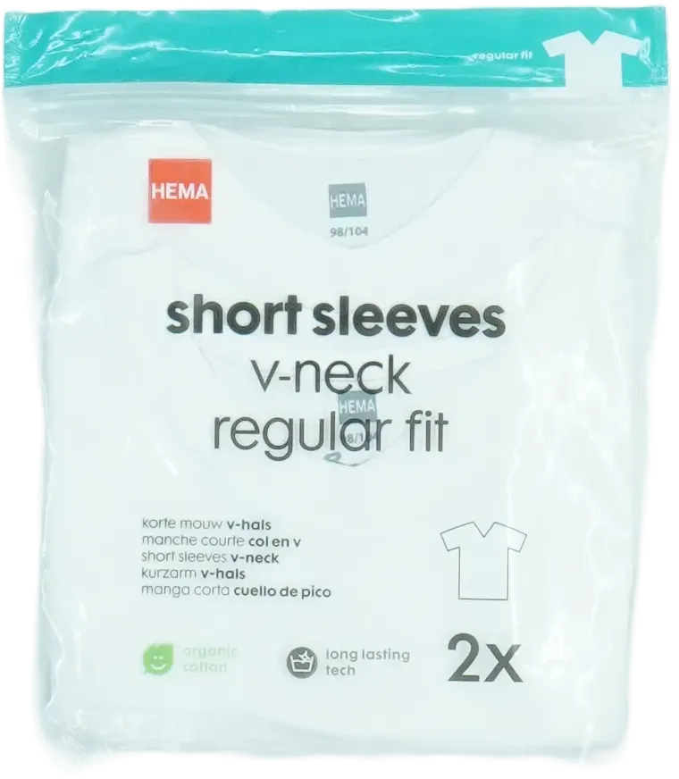 Fehér Hema Csomag - Pólók EU 104 / UK 4 év / US 4T/XS