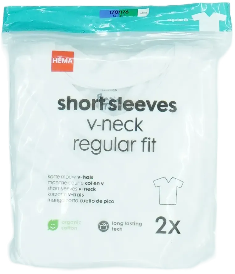 Fehér Hema Csomag - Pólók EU 176 / UK 16 év / US XL