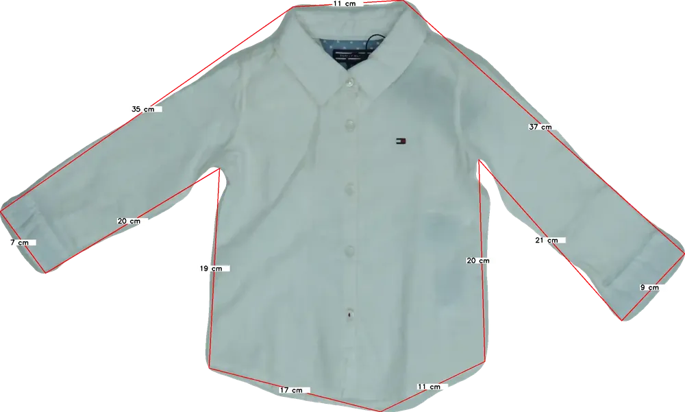 Fehér Tommy Hilfiger Ing EU 80 / UK 9-12 hónap / US 12 hónap