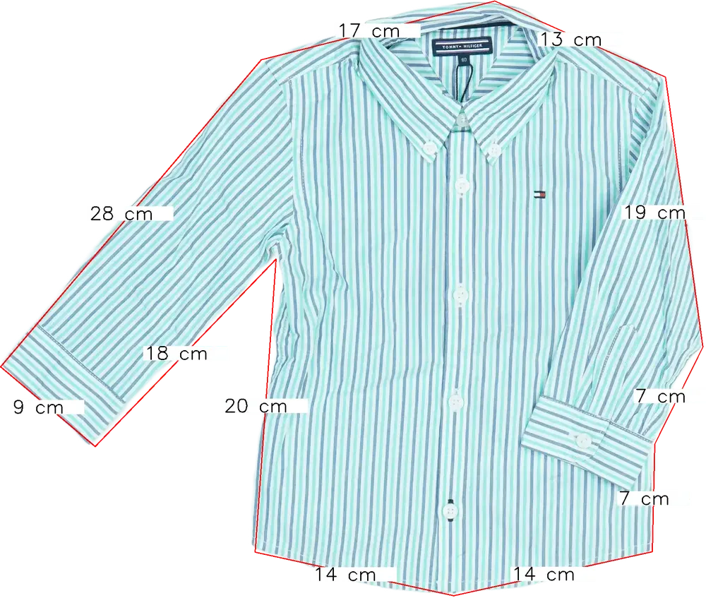 Többszínű Tommy Hilfiger Ing EU 80 / UK 9-12 hónap / US 12 hónap