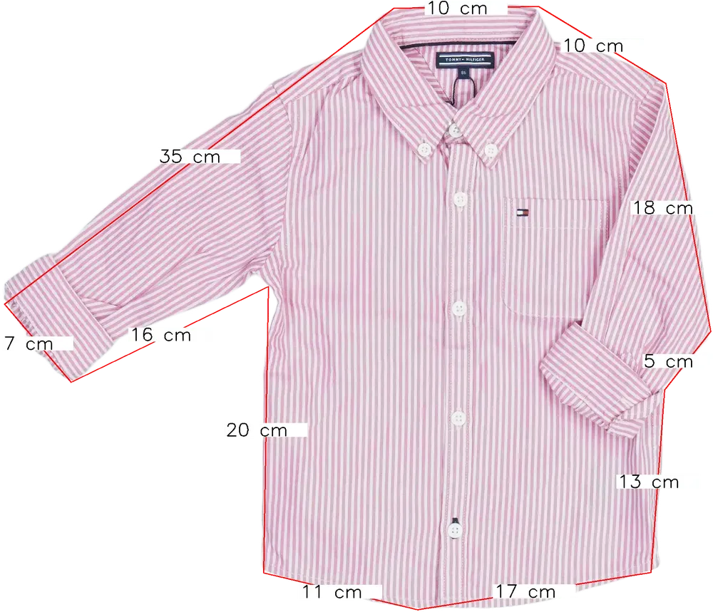 Rózsaszín Tommy Hilfiger Ing EU 86 / UK 12-18 hónap / US 18 hónap