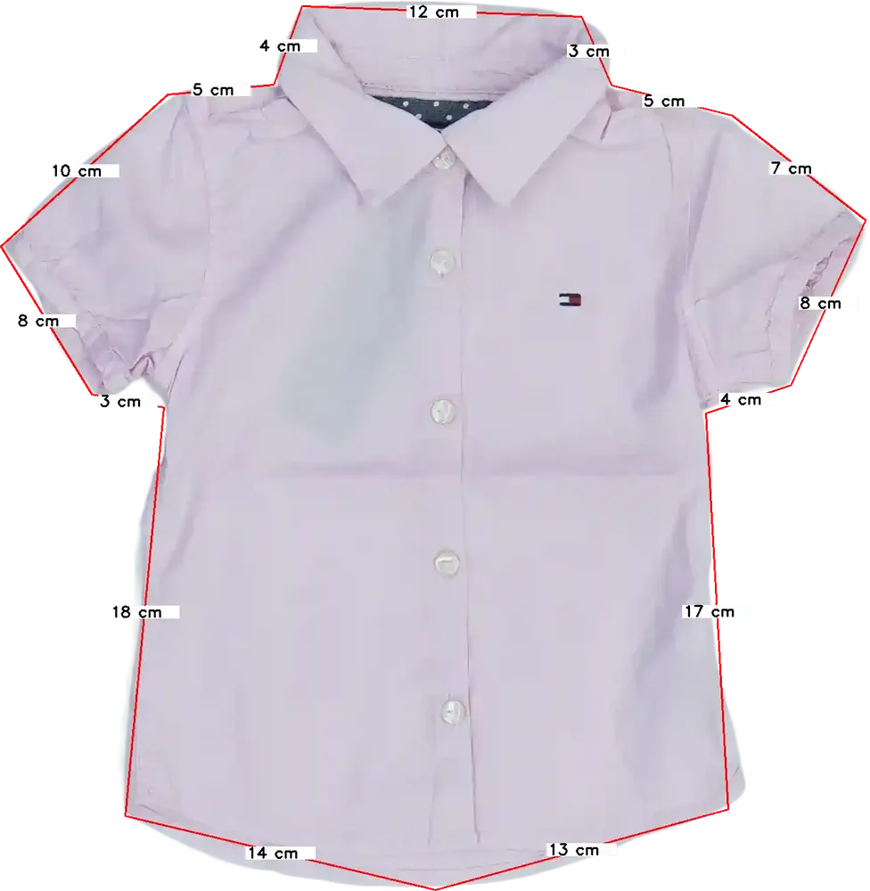 Rózsaszín Tommy Hilfiger Blúz EU 80 / UK 9-12 hónap / US 12 hónap