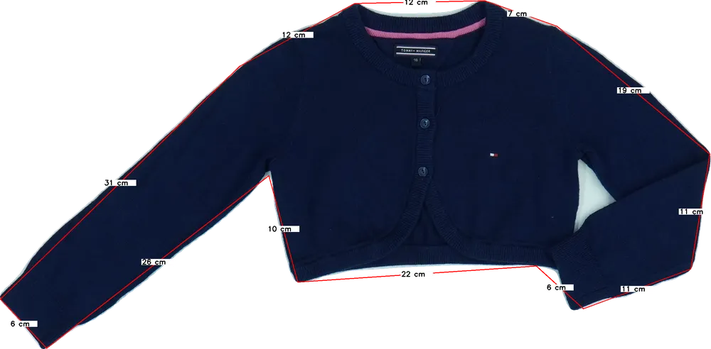 Kék Tommy Hilfiger Bolero EU 98 / UK 3 év / US 3T