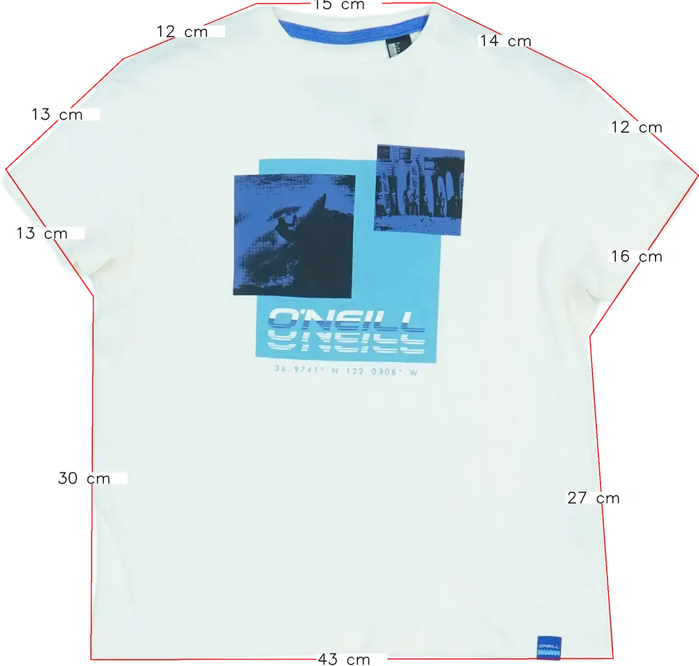 Fehér O'neill Póló EU 140 / UK 10 év / US 10 év/L