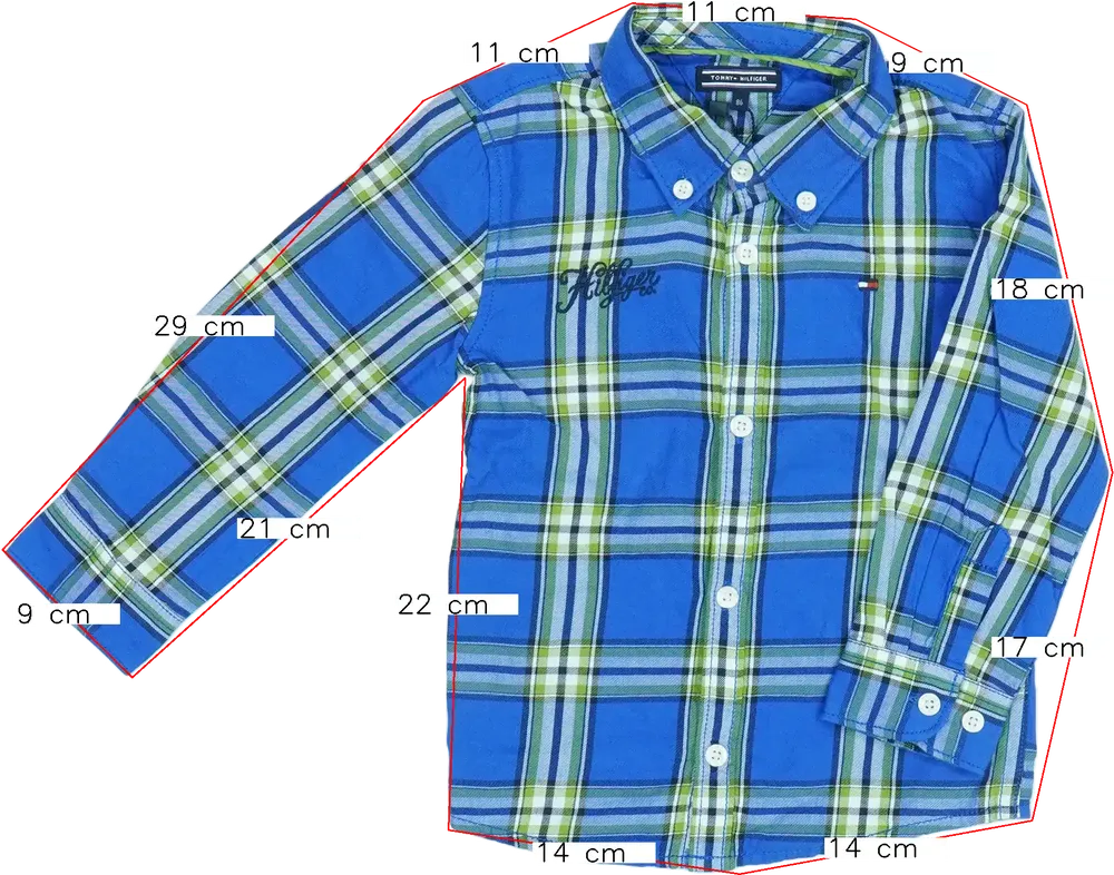 Kék Tommy Hilfiger Ing EU 86 / UK 12-18 hónap / US 18 hónap