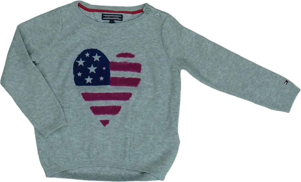 Szürke Tommy Hilfiger Kötött pulcsi EU 92 / UK 2 év / US 2T