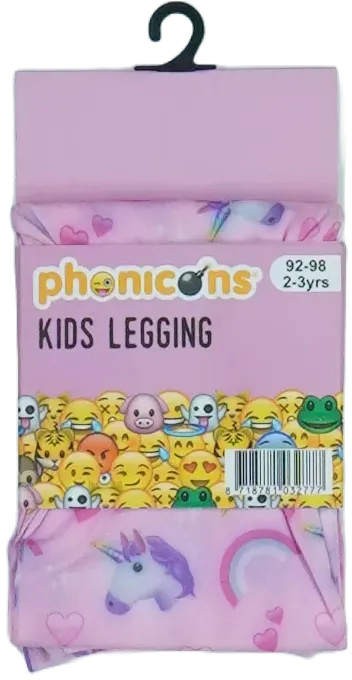 Rózsaszín Phonicons Leggings EU 98 / UK 3 év / US 3T