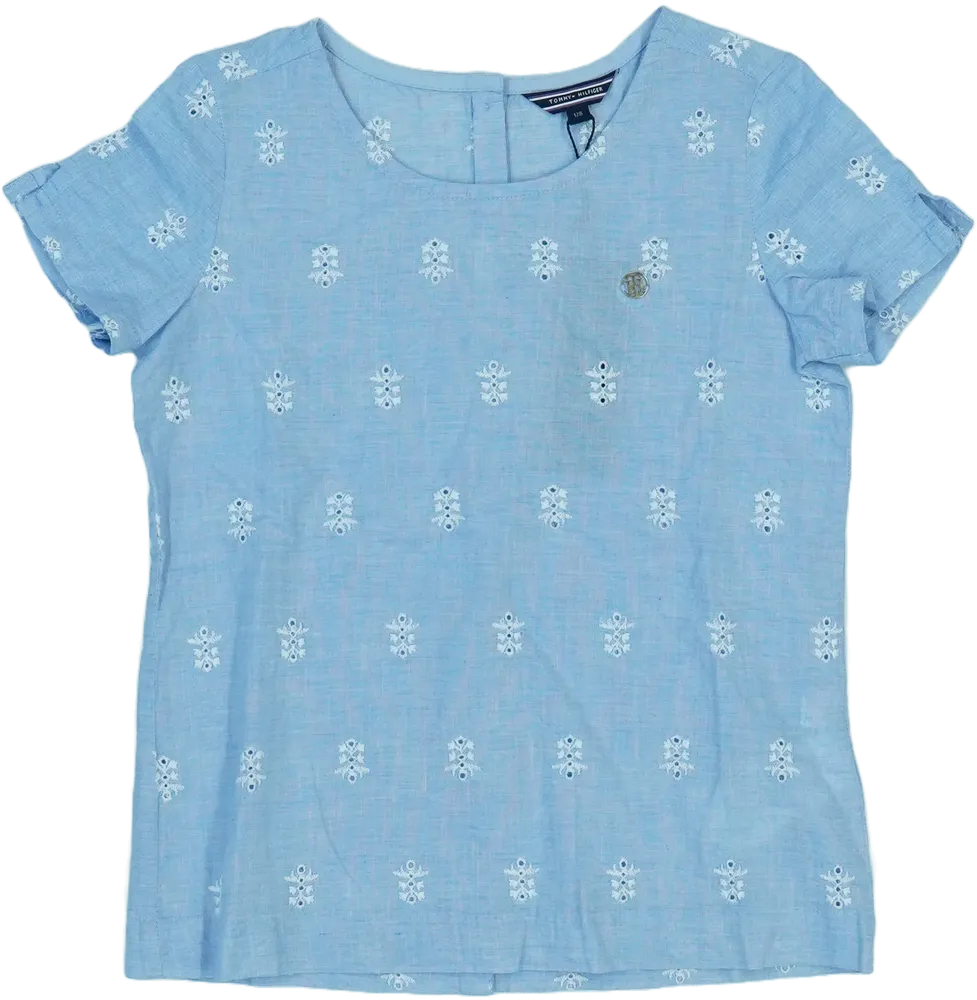 Kék Tommy Hilfiger Póló EU 128 / UK 8 év / US 8 év/M