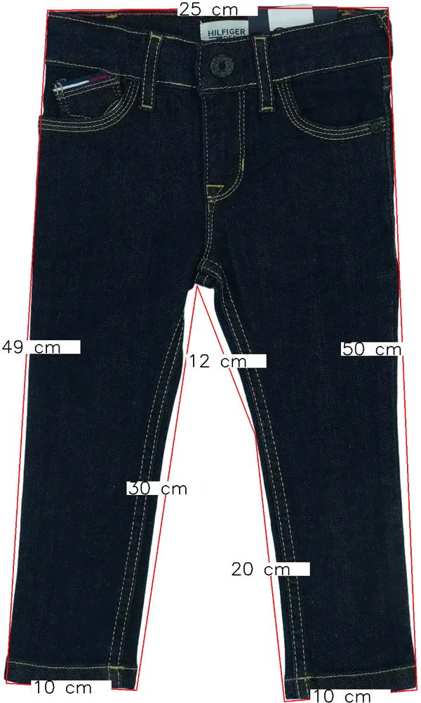 Kék Tommy Hilfiger Farmernadrág EU 98 / UK 3 év / US 3T