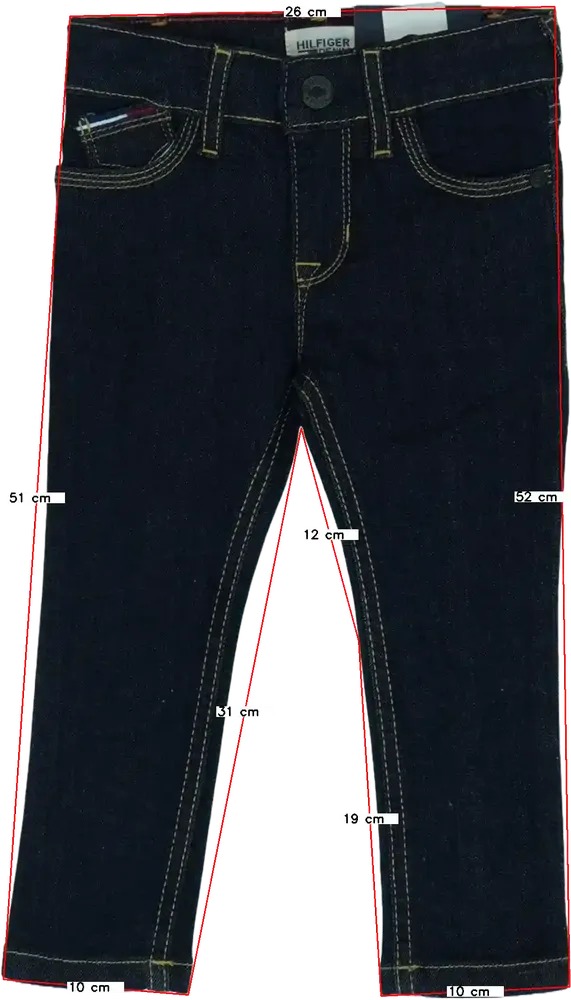 Kék Tommy Hilfiger Farmernadrág EU 92 / UK 2 év / US 2T