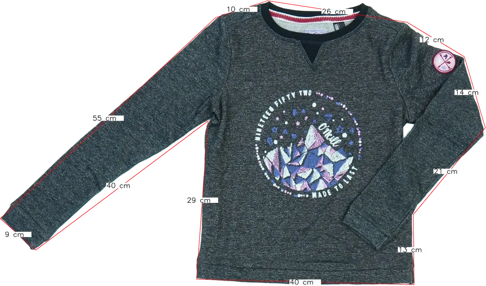 Szürke O'neill Pulóver EU 152 / UK 12 év / US 12 év/L