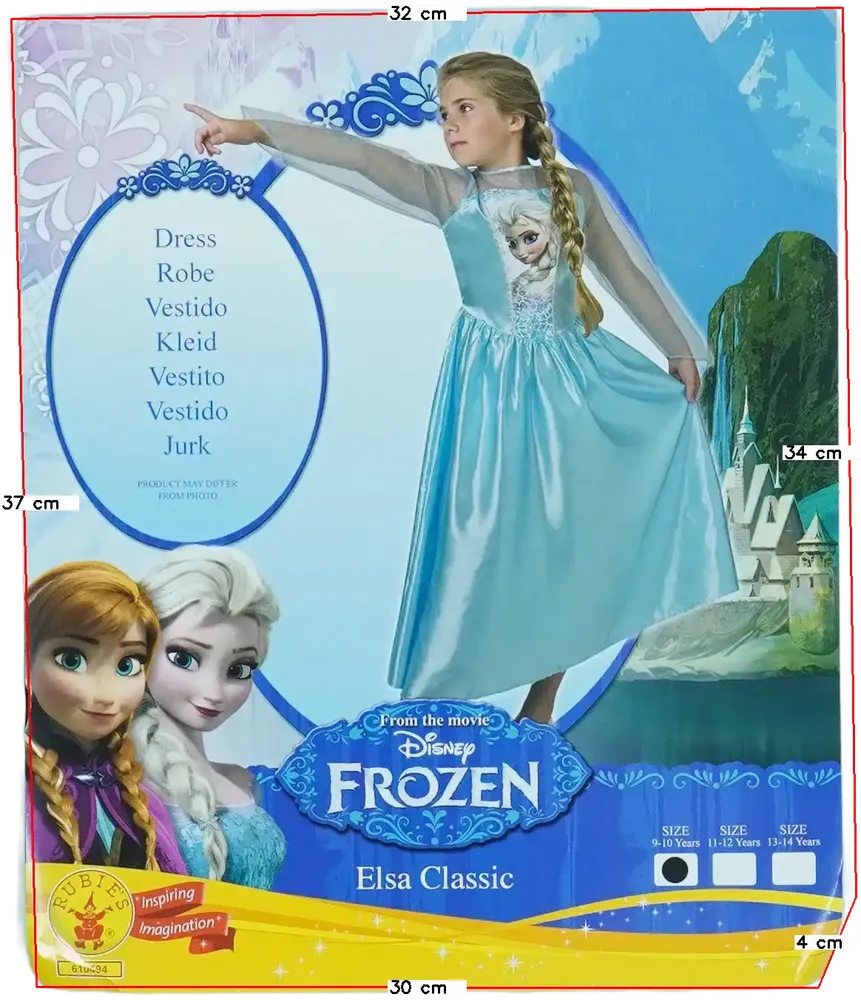 Kék Disney Jelmez EU 140 / UK 10 év / US 10 év/L