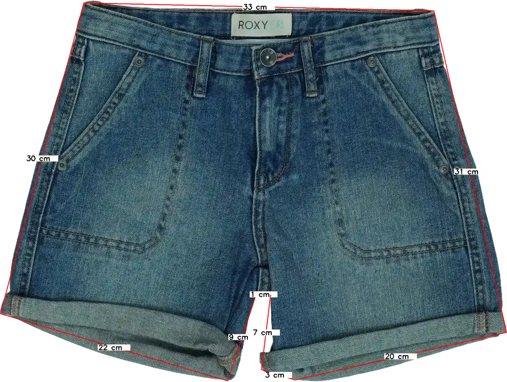 Kék Roxy Rövidnadrág EU 140 / UK 10 év / US 10 év/L