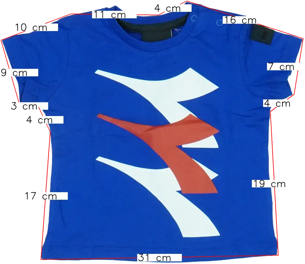 Kék Diadora Póló EU 86 / UK 12-18 hónap / US 18 hónap