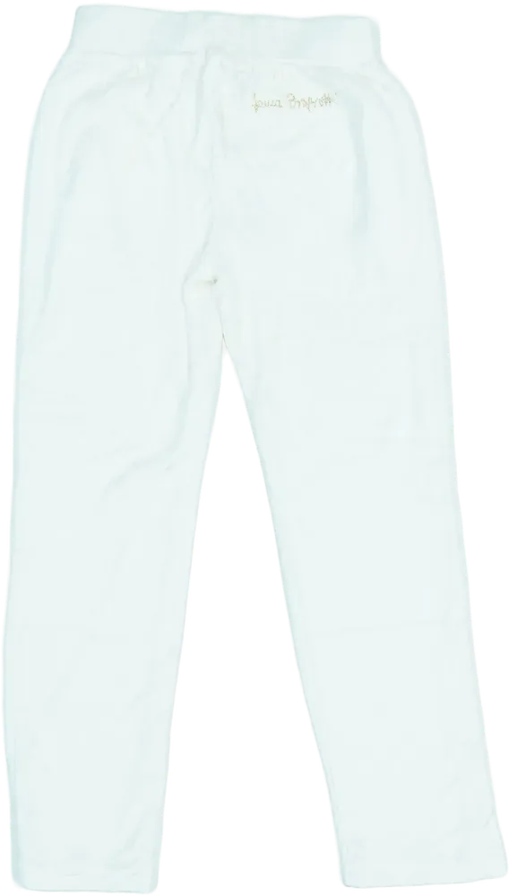 Fehér Laura Biagiotti Melegítőnadrág EU 140 / UK 10 év / US 10 év/L