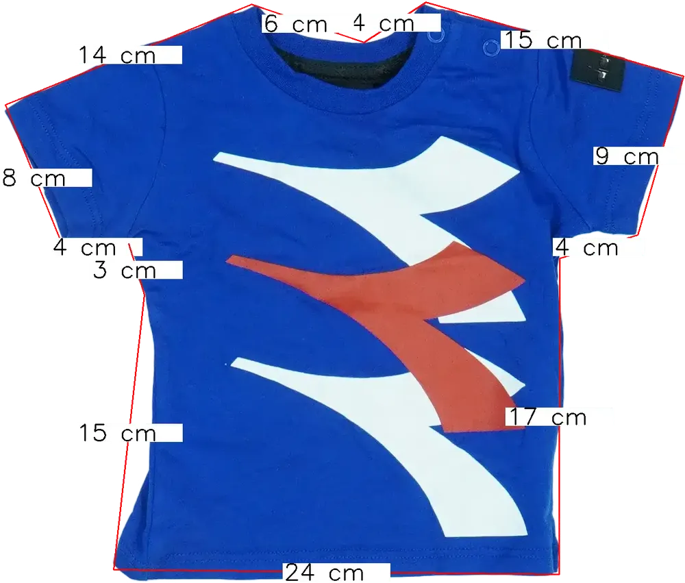 Kék Diadora Póló EU 74 / UK 6-9 hónap / US 6-9 hónap