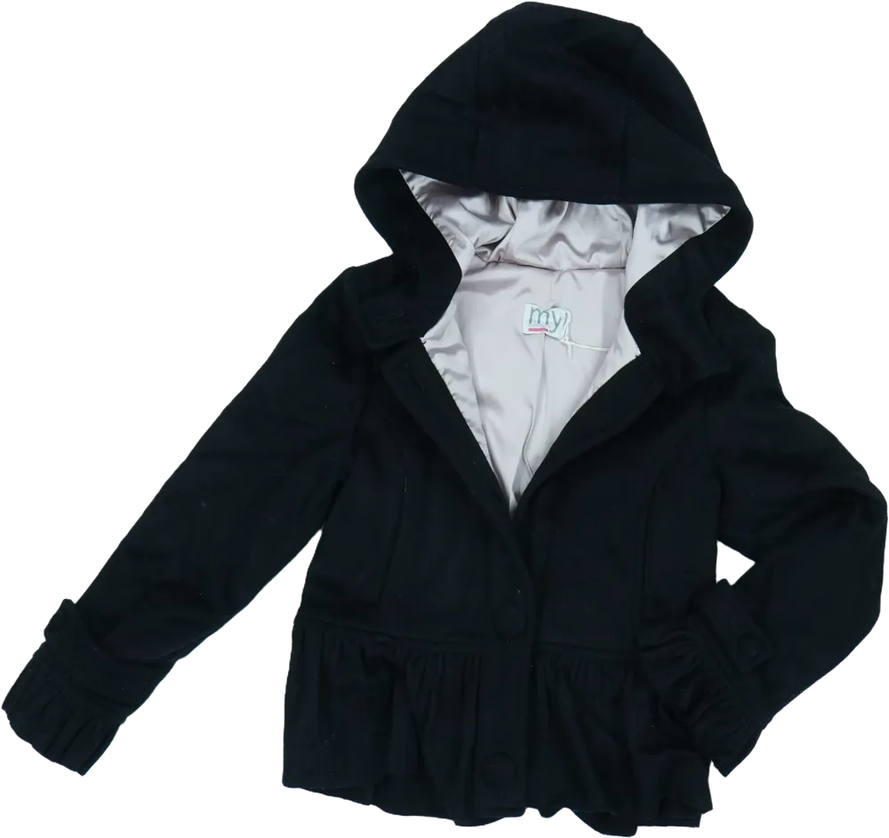 Fekete Mafrat Átmeneti kabát EU 116 / UK 6 év / US 6 év/S