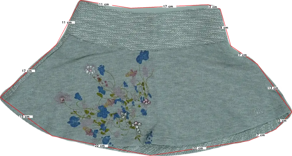 Szürke VDP Girls Szoknya EU 140 / UK 10 év / US 10 év/L