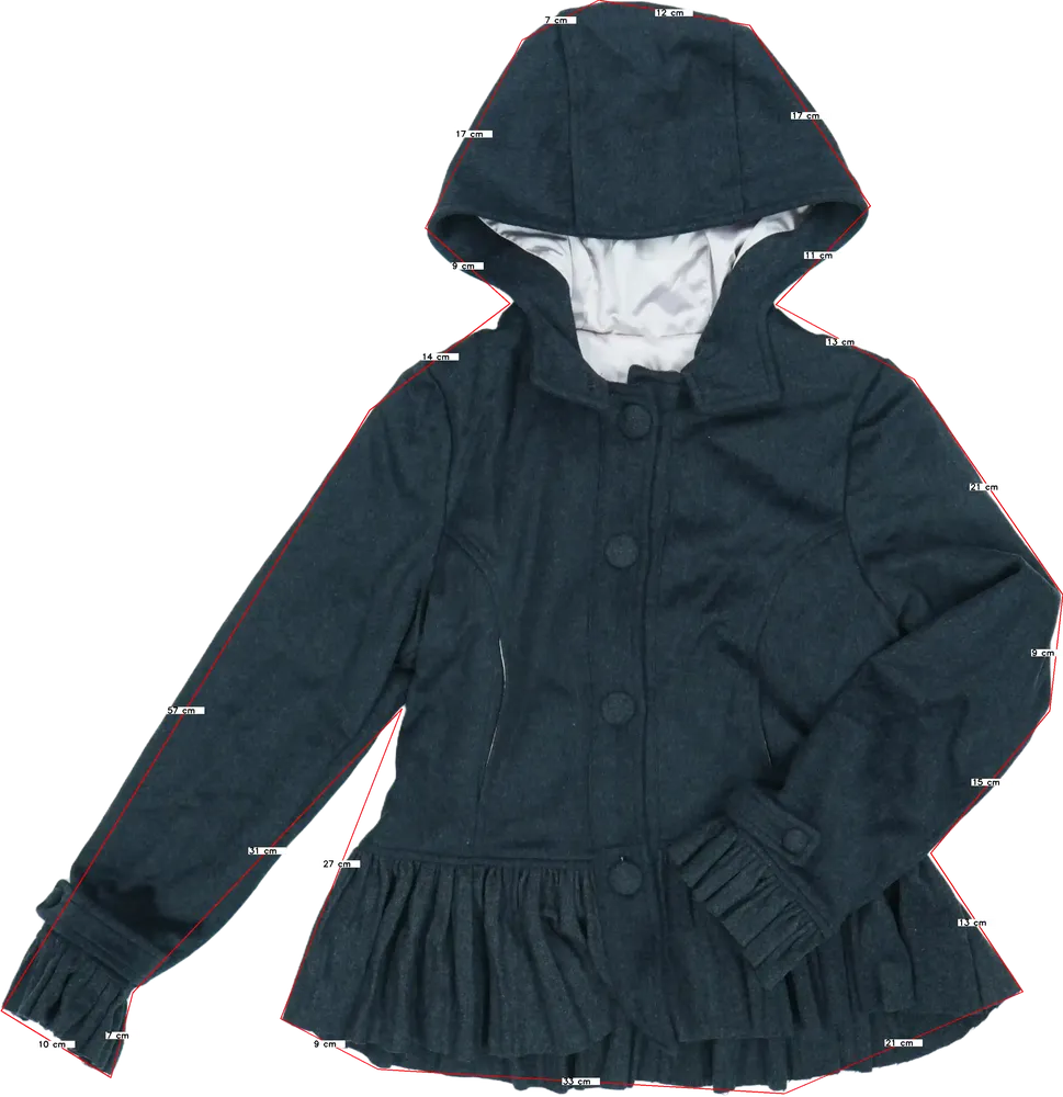 Szürke Mafrat Átmeneti kabát EU 164 / UK 14 év / US 14 év/XL