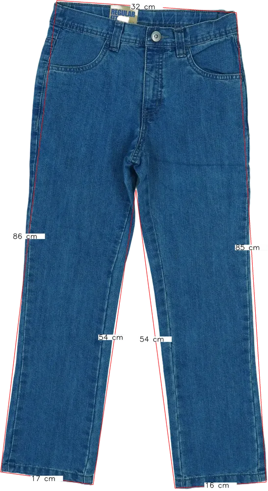 Kék Kiabi Farmernadrág EU 140 / UK 10 év / US 10 év/L