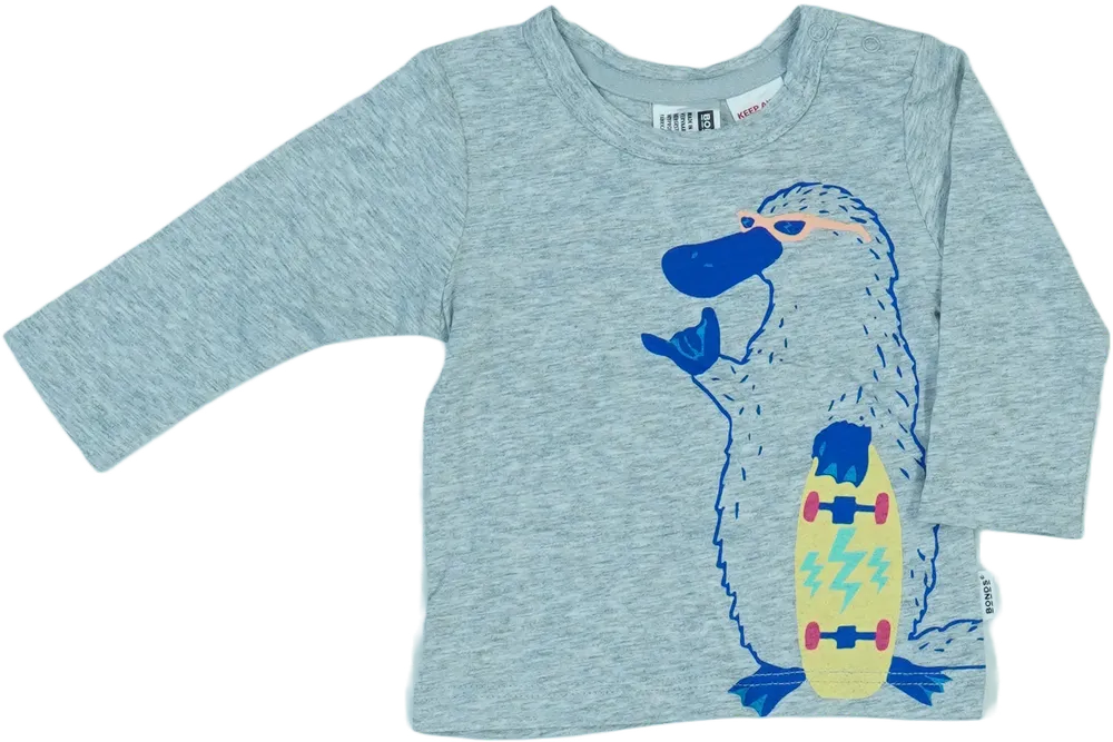 Szürke Bonds Hosszú ujjú felső EU 62 / UK 0-3 hónap / US 0-3 hónap