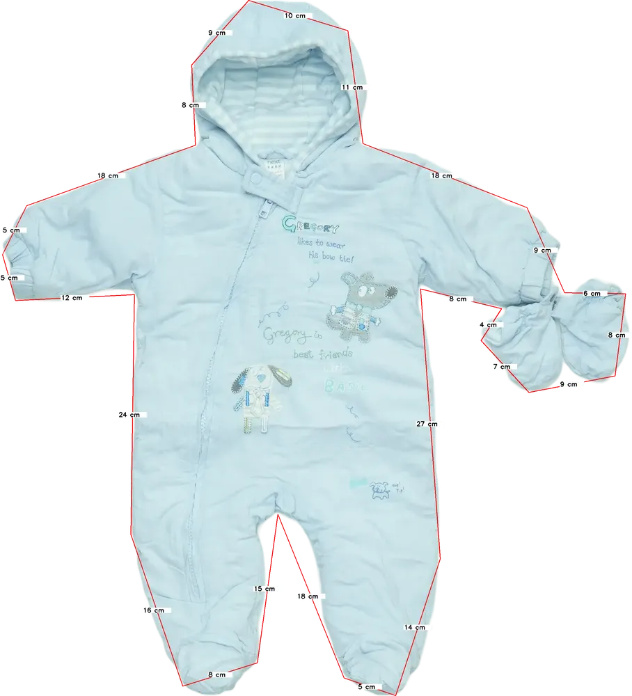 Kék Next Baby overál EU 68 / UK 3-6 hónap / US 3-6 hónap