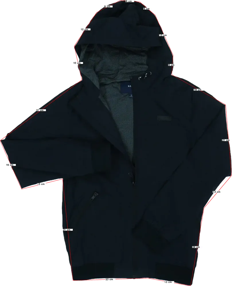 Fekete Kiabi Széldzseki EU 158 / UK 13 év / US 14 év/XL