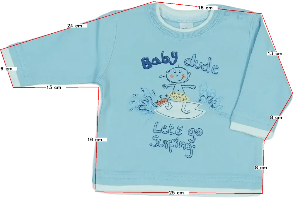 Kék Next Hosszú ujjú felső EU 62 / UK 0-3 hónap / US 0-3 hónap